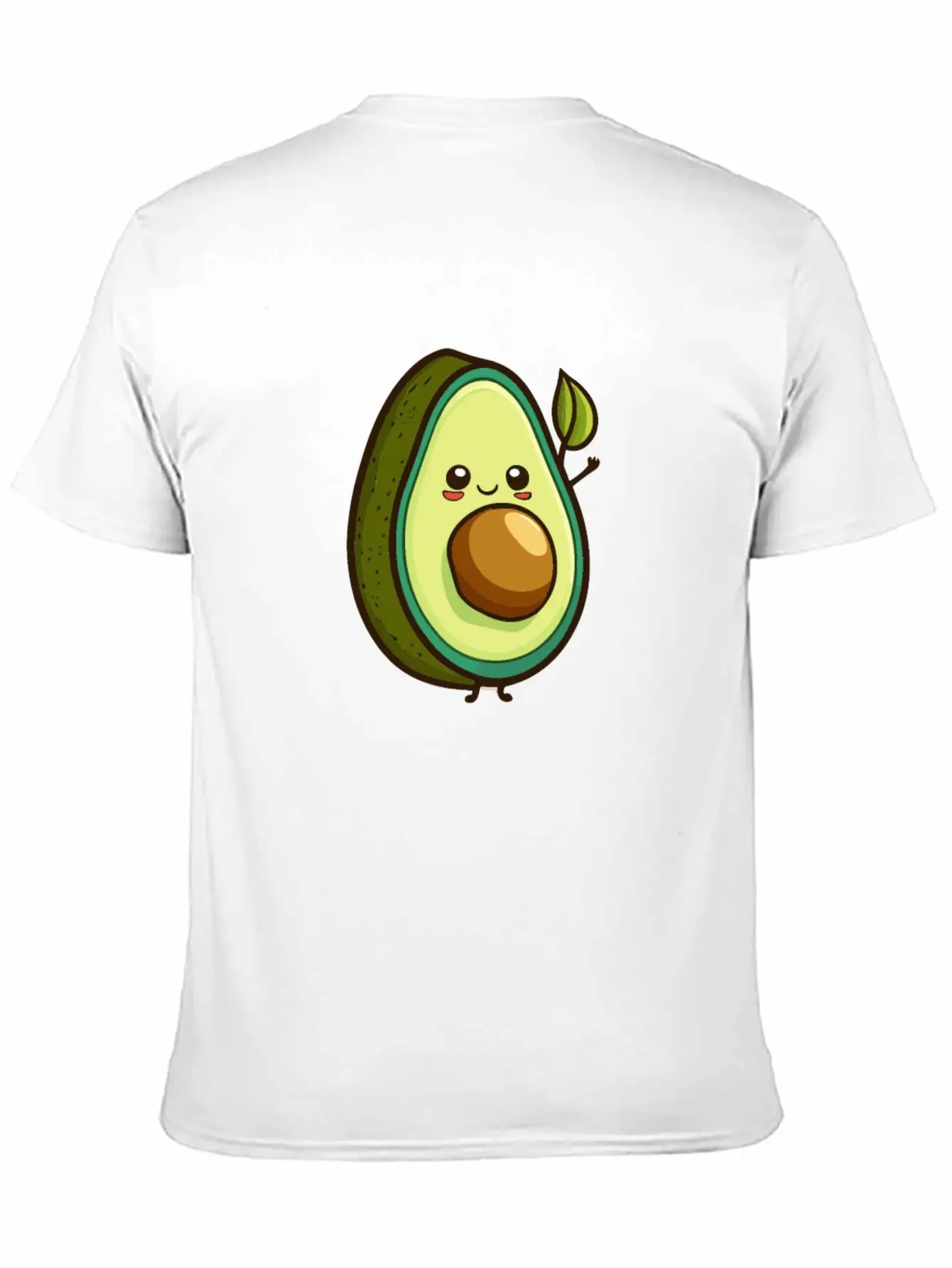 Avocado Cartoon Style Relaxed Everyday Tee – Lightweight And Durable Cotton