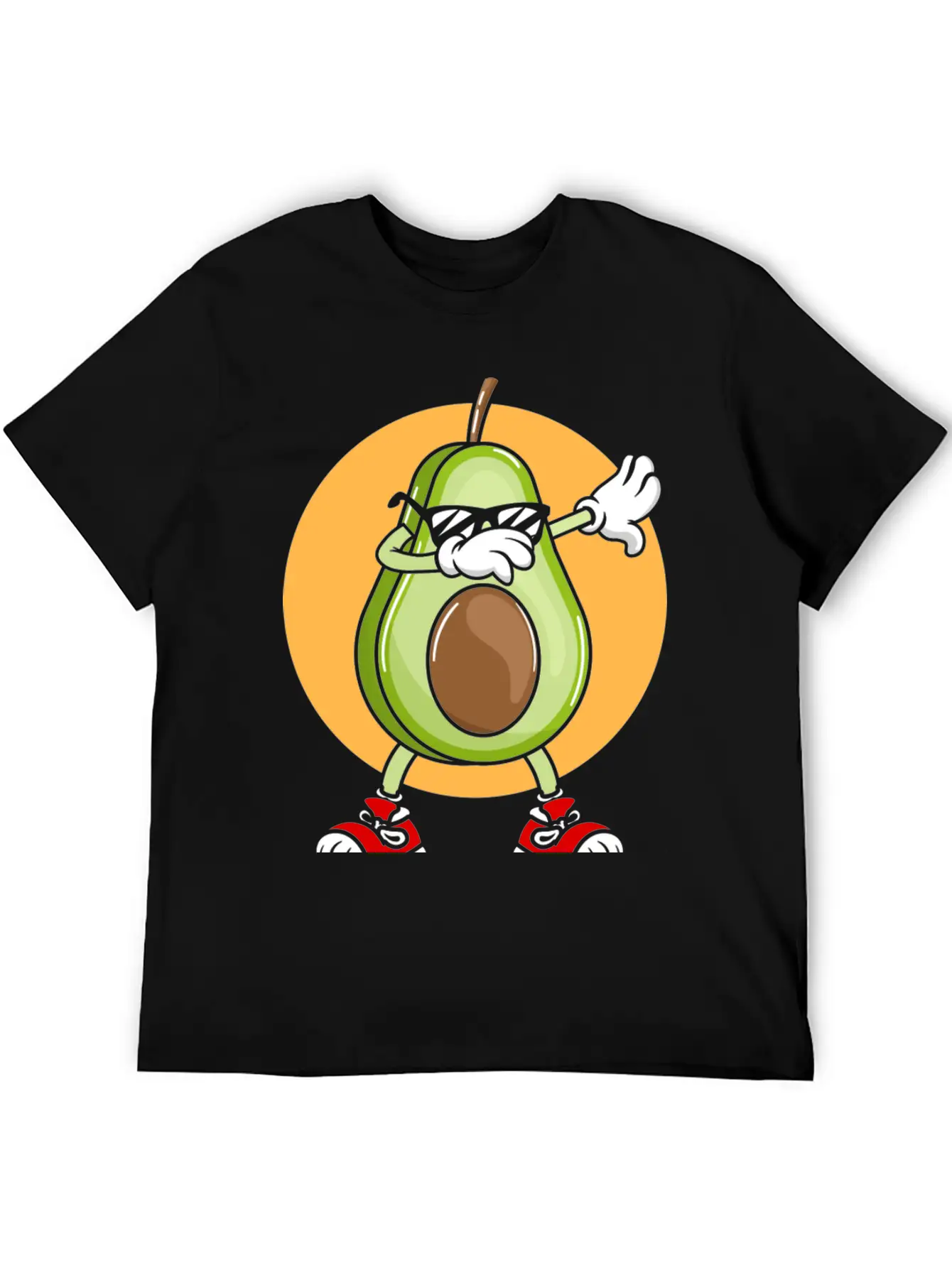 Avocado Punk Dabbing Cool With Sunglasses Fruit Modern Fit Casual T-Shirt – Clean And Versatile Design