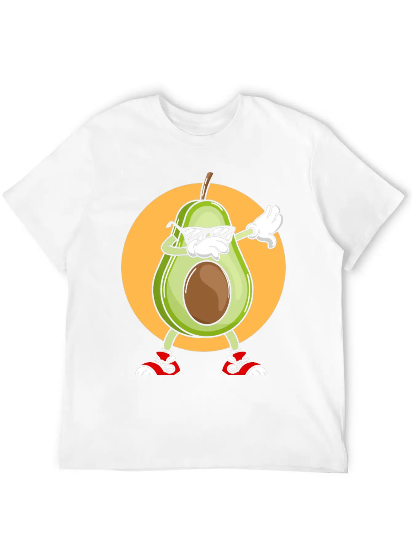 Avocado Punk Dabbing Cool With Sunglasses Fruit Modern Fit Casual T-Shirt – Clean And Versatile Design