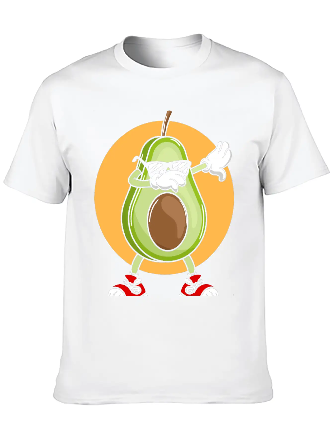 Avocado Punk Dabbing Cool With Sunglasses Fruit Modern Fit Casual T-Shirt – Clean And Versatile Design
