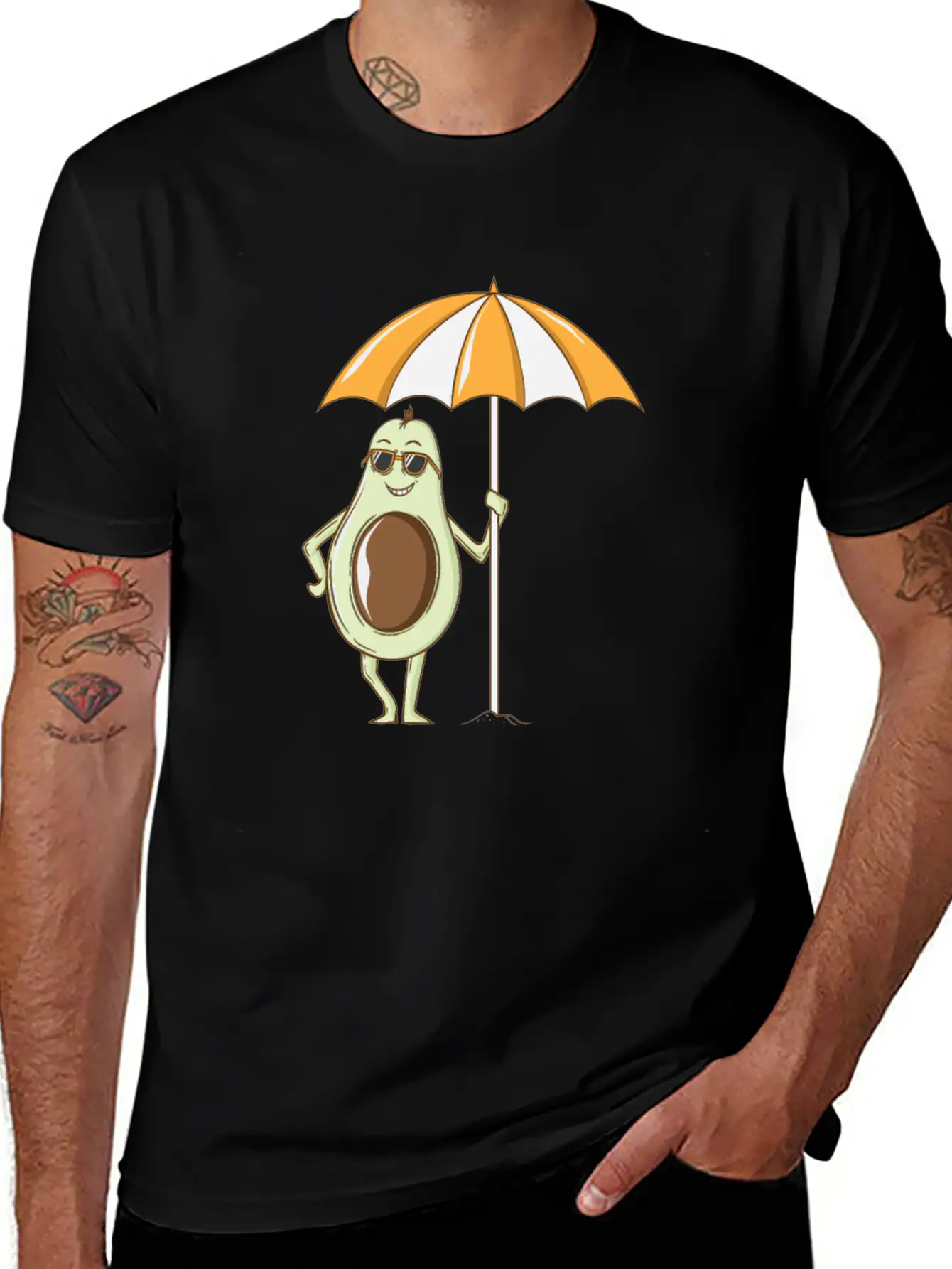 Avocado Under A Sunshade Unisex Casual T-Shirt – Clean Design For Daily Comfort
