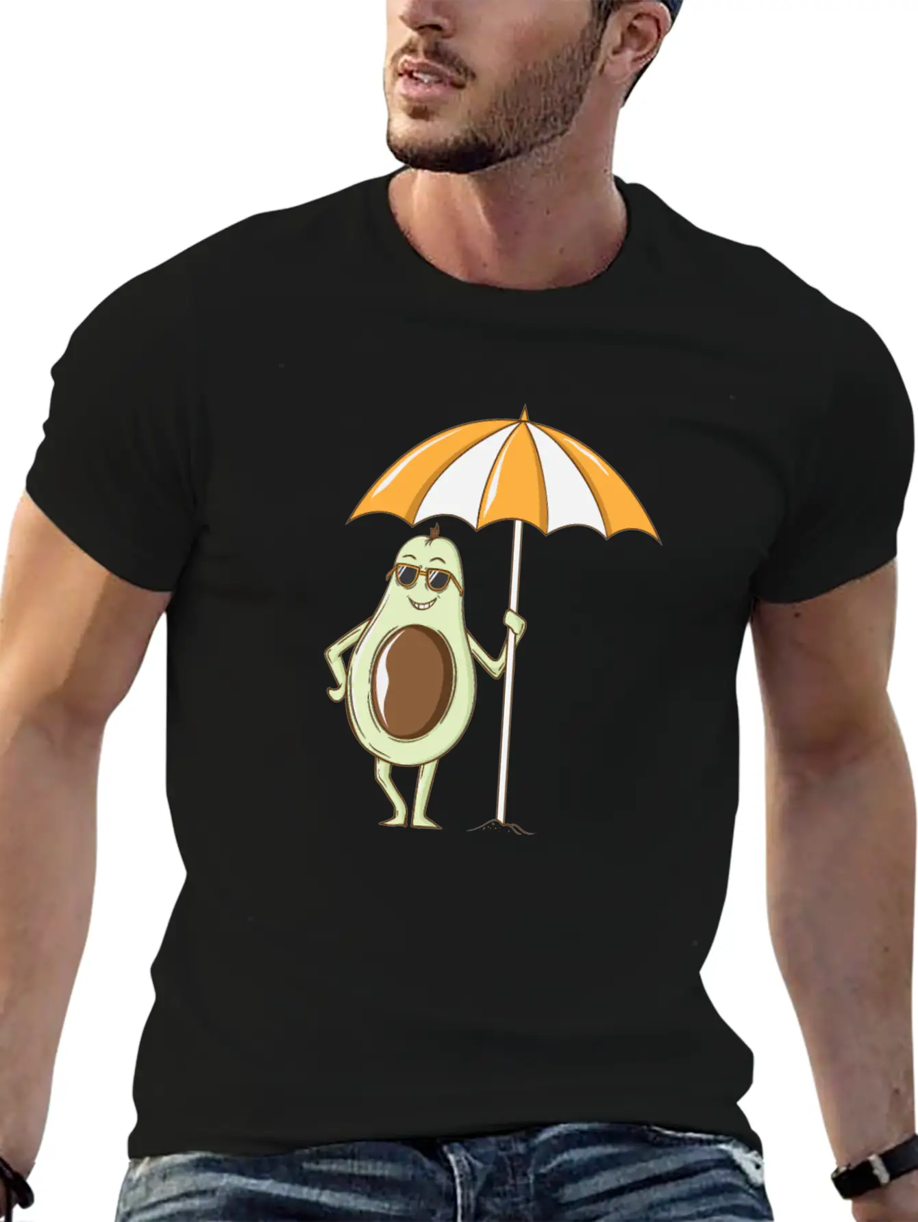 Avocado Under A Sunshade Unisex Casual T-Shirt – Clean Design For Daily Comfort