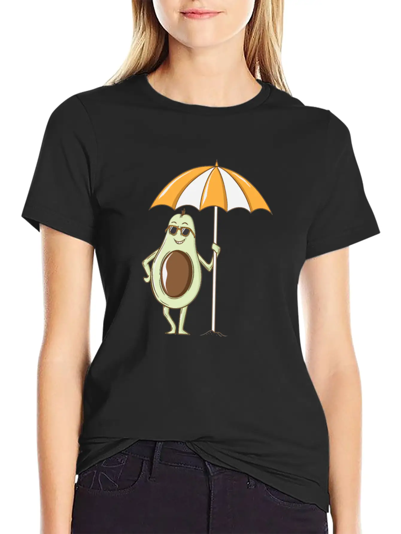 Avocado Under A Sunshade Unisex Casual T-Shirt – Clean Design For Daily Comfort