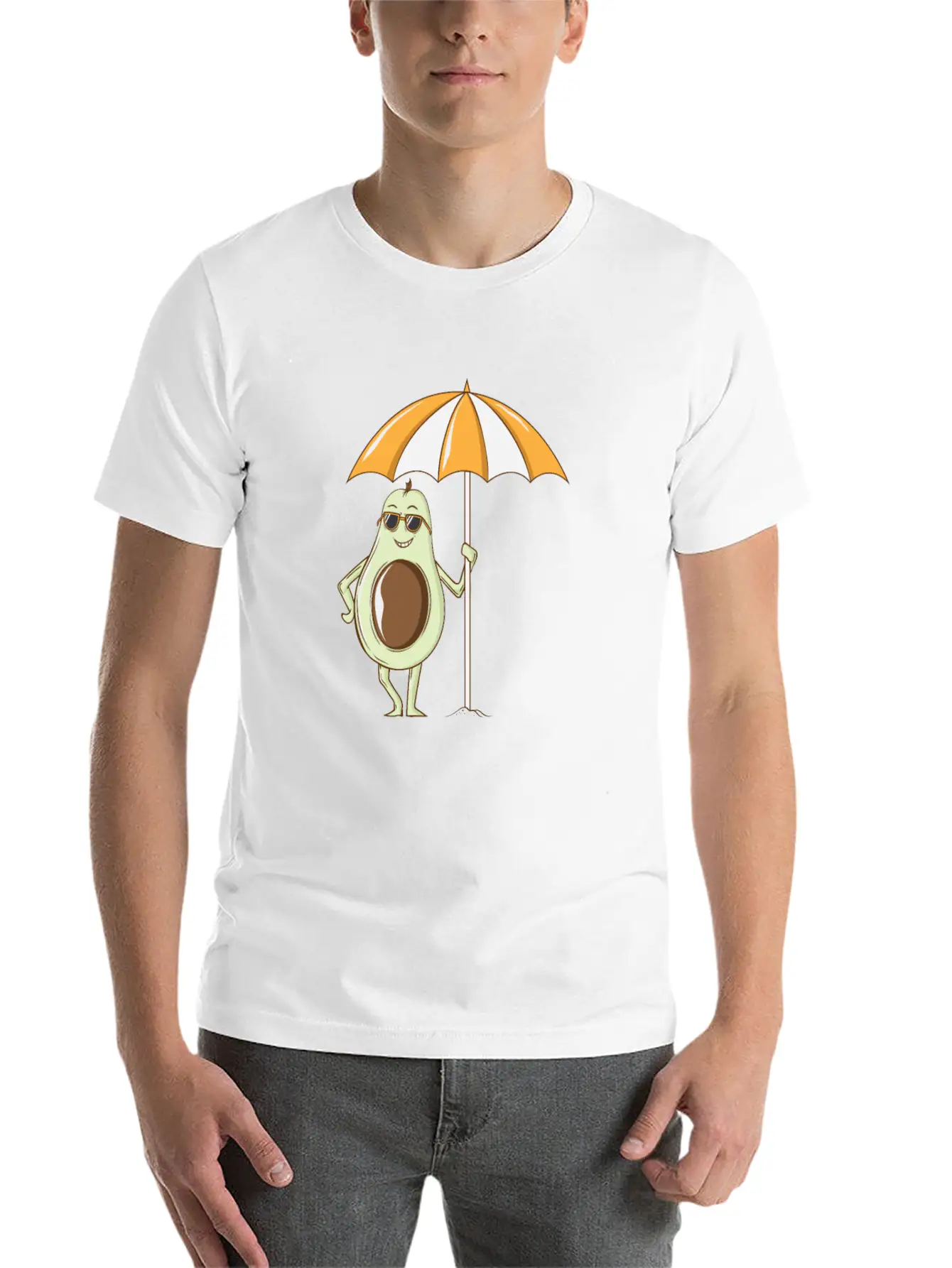 Avocado Under A Sunshade Unisex Casual T-Shirt – Clean Design For Daily Comfort