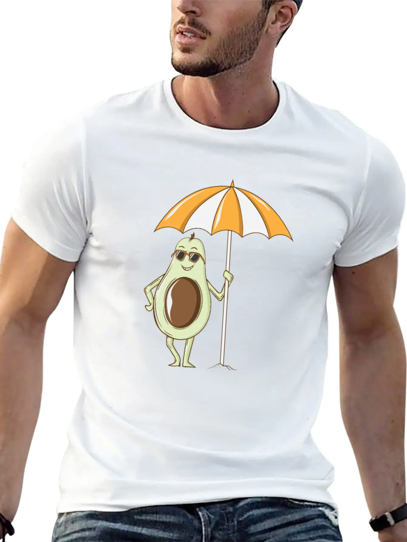 Avocado Under A Sunshade Unisex Casual T-Shirt – Clean Design For Daily Comfort
