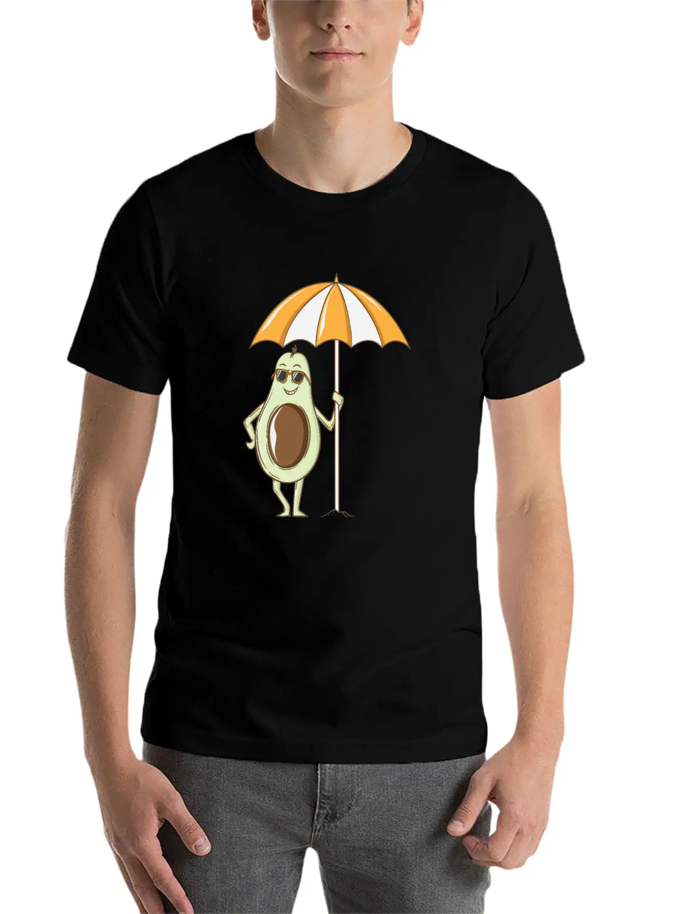 Avocado Under A Sunshade Unisex Casual T-Shirt – Clean Design For Daily Comfort