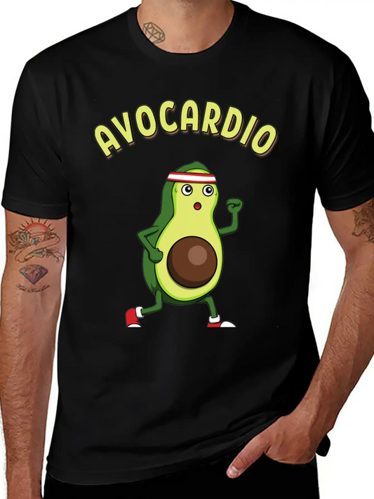 Avocardio Running Avocado Athlete Fitness Modern Fit Casual T-Shirt ��� Clean And Versatile Design