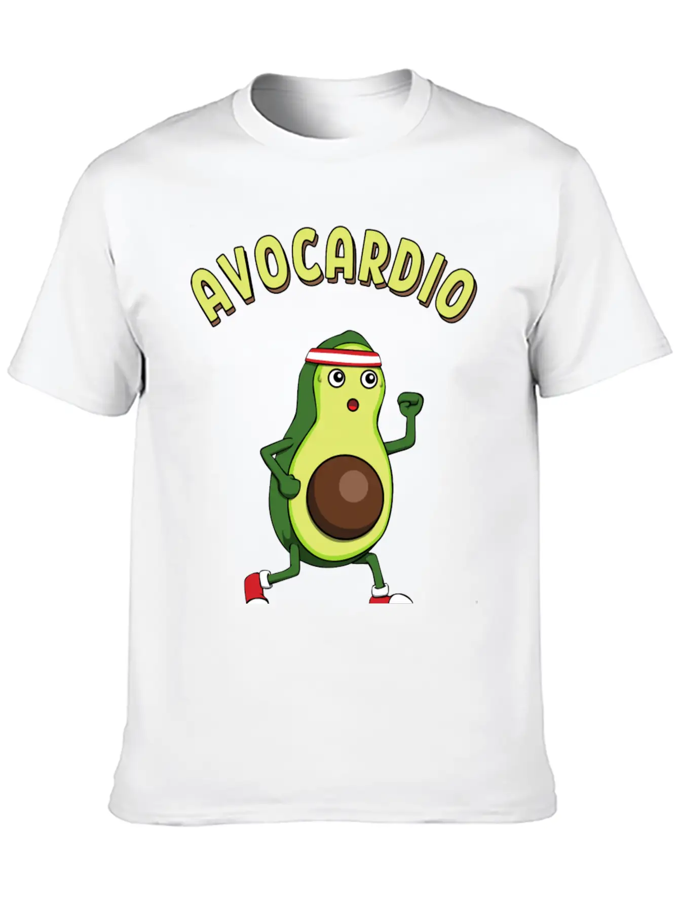 Avocardio Running Avocado Athlete Fitness Modern Fit Casual T-Shirt ��� Clean And Versatile Design