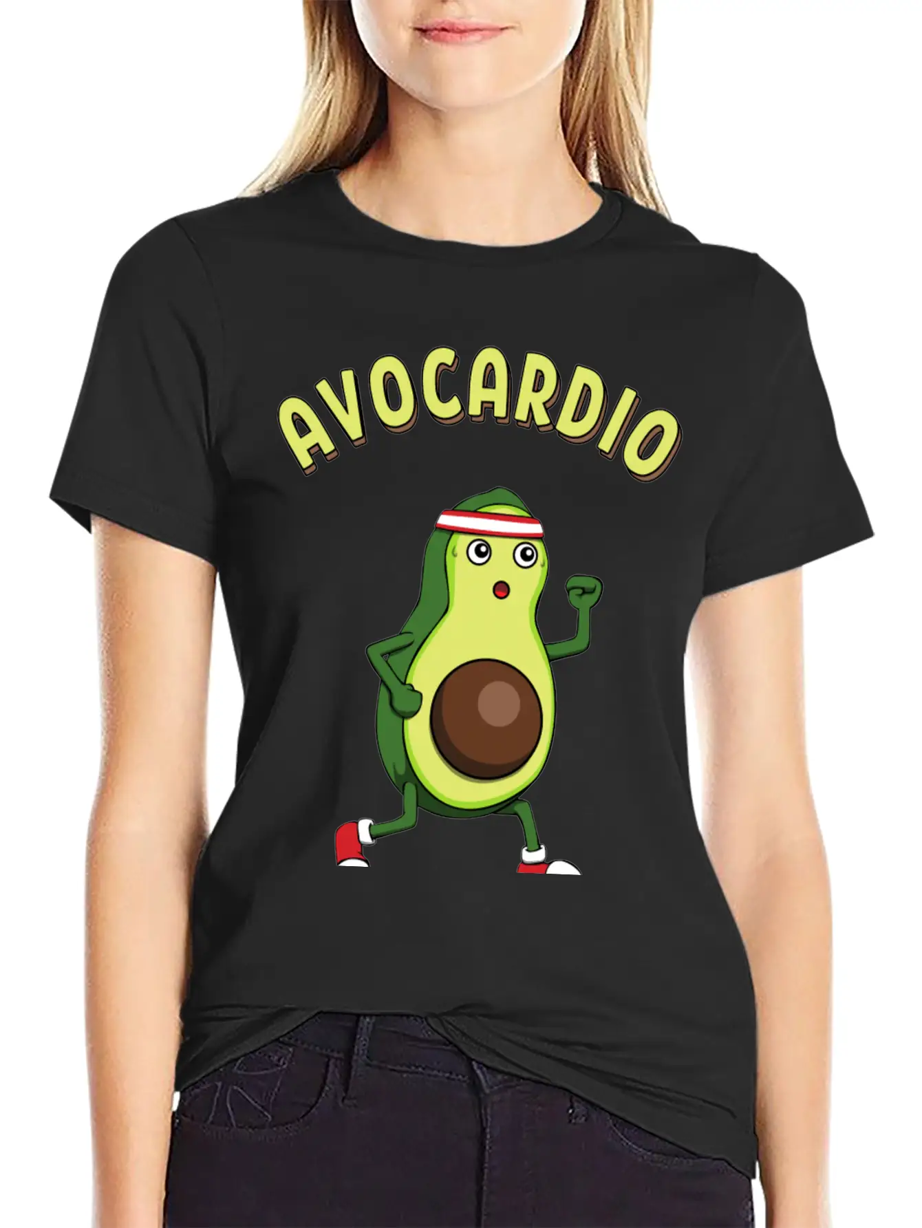 Avocardio Running Avocado Athlete Fitness Modern Fit Casual T-Shirt ��� Clean And Versatile Design