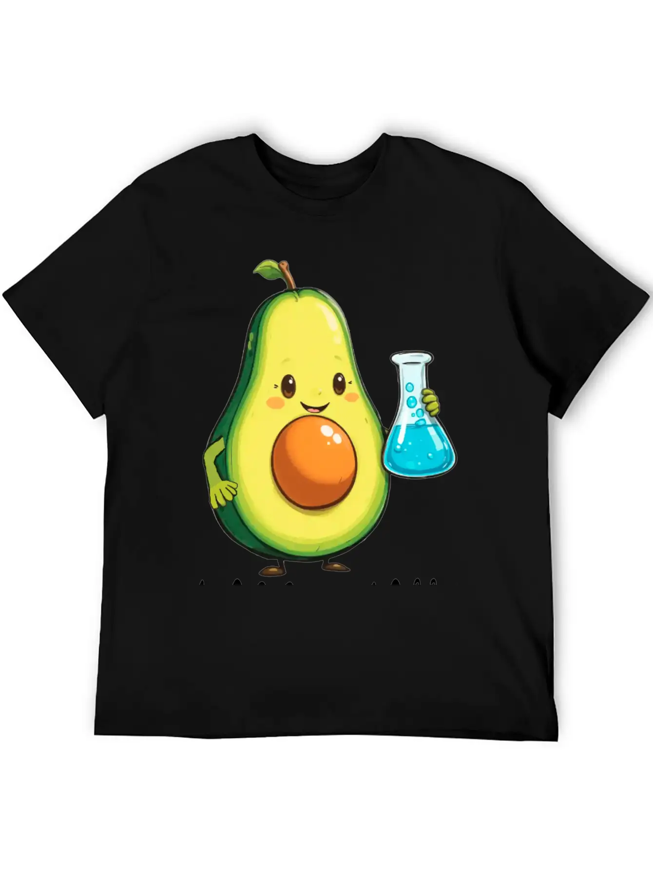 Avogadro's Number Pun. Cute Avocado Chemist Chemis Relaxed Everyday Tee – Lightweight And Durable Cotton