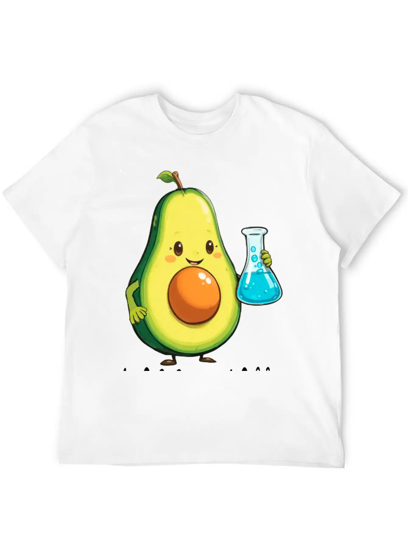 Avogadro's Number Pun. Cute Avocado Chemist Chemis Relaxed Everyday Tee – Lightweight And Durable Cotton