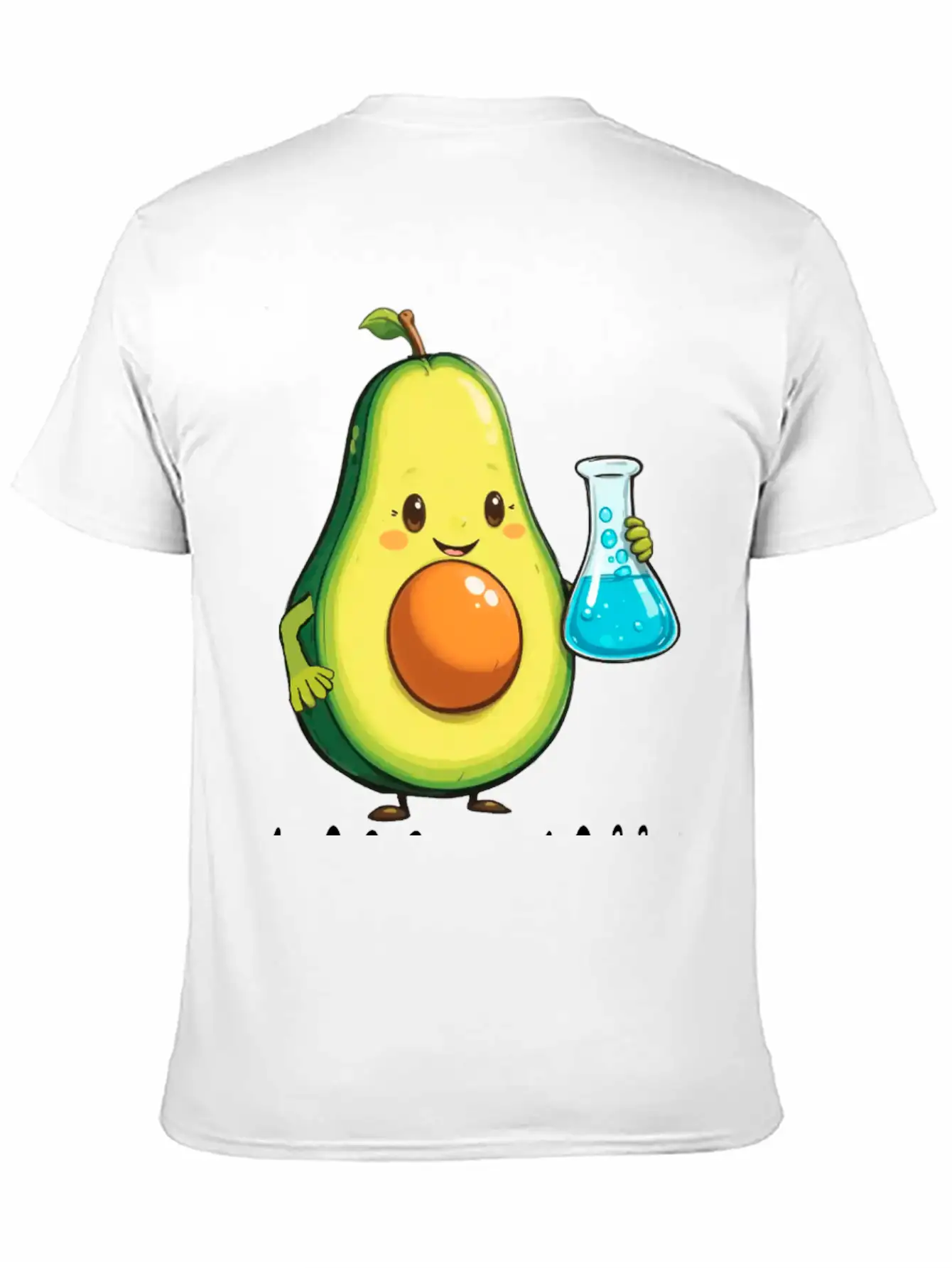 Avogadro's Number Pun. Cute Avocado Chemist Chemis Relaxed Everyday Tee – Lightweight And Durable Cotton