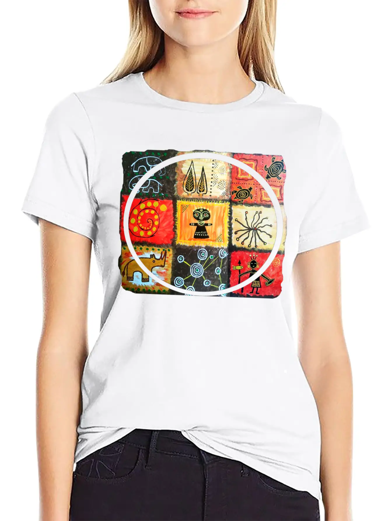 AWESOME Afro Style Hand Drawn Art Essential Cotton Tee For Daily Outfits – Unisex Style