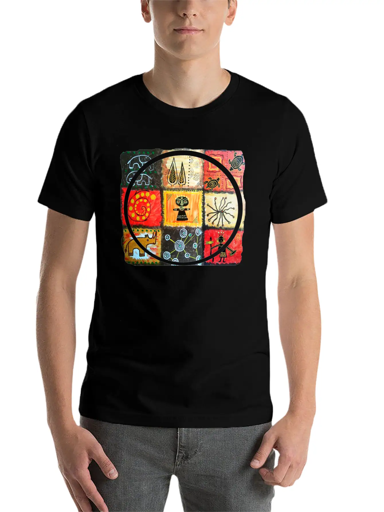 AWESOME Afro Style Hand Drawn Art Essential Cotton Tee For Daily Outfits – Unisex Style