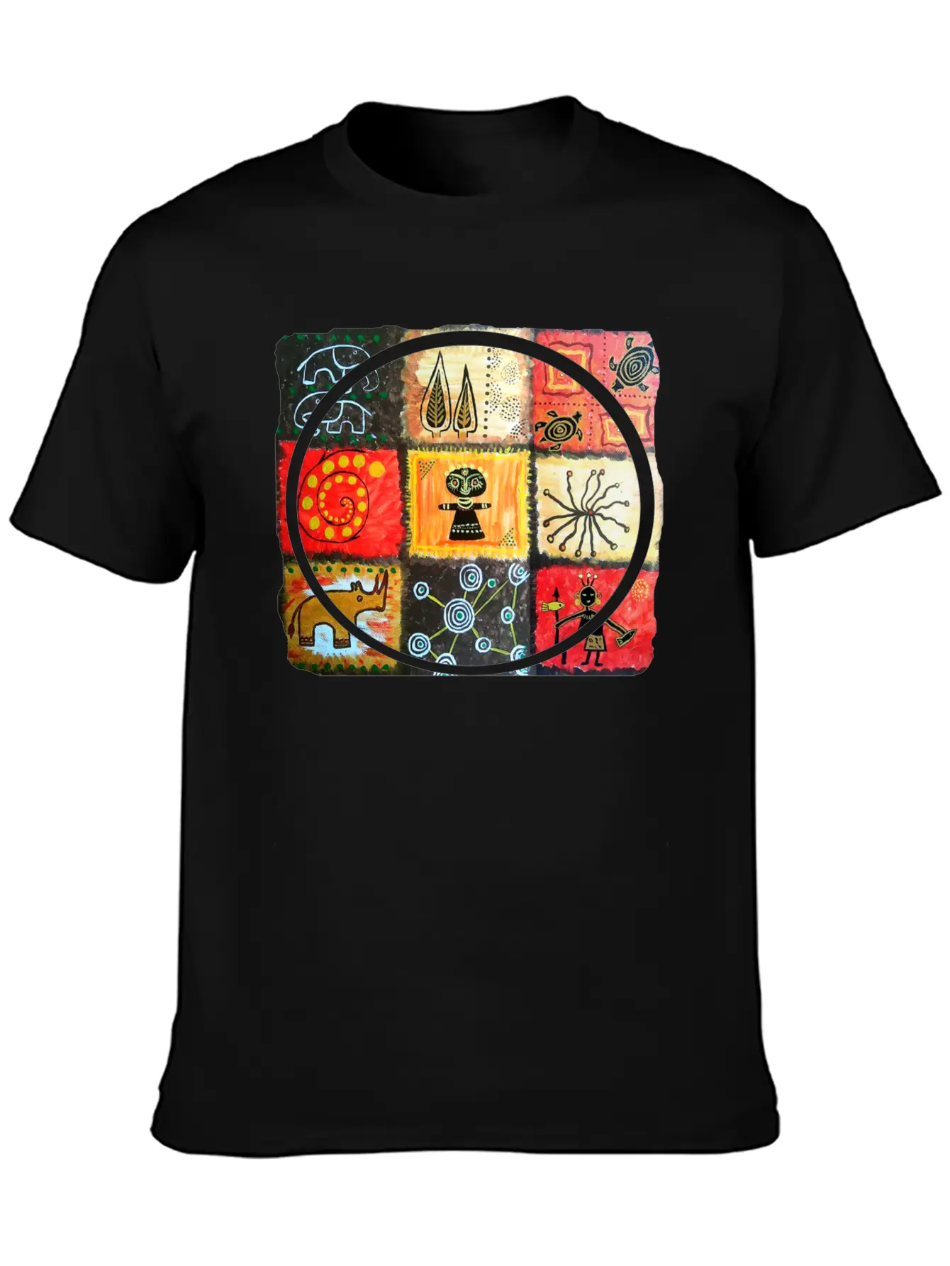 AWESOME Afro Style Hand Drawn Art Essential Cotton Tee For Daily Outfits – Unisex Style