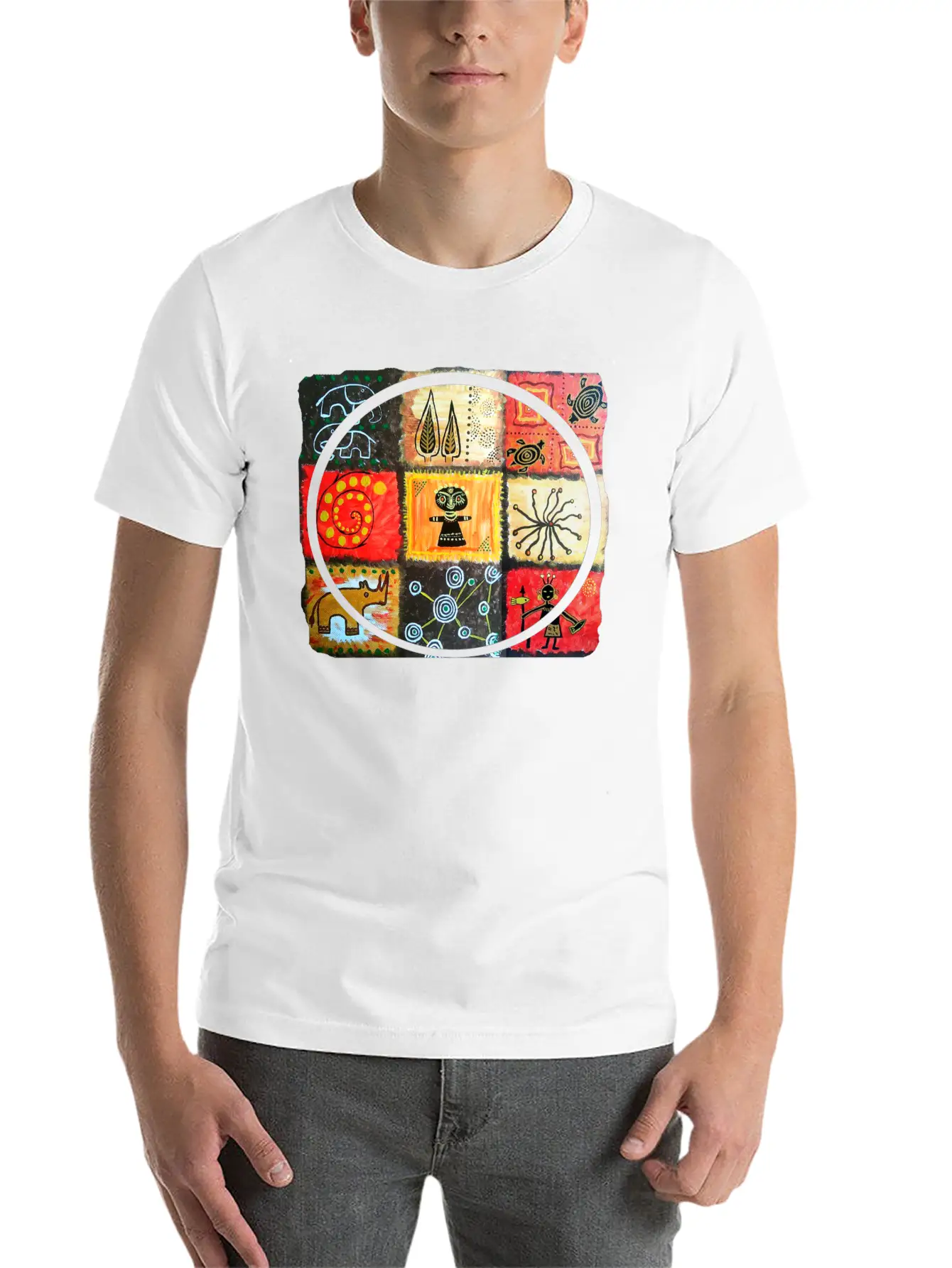 AWESOME Afro Style Hand Drawn Art Essential Cotton Tee For Daily Outfits – Unisex Style