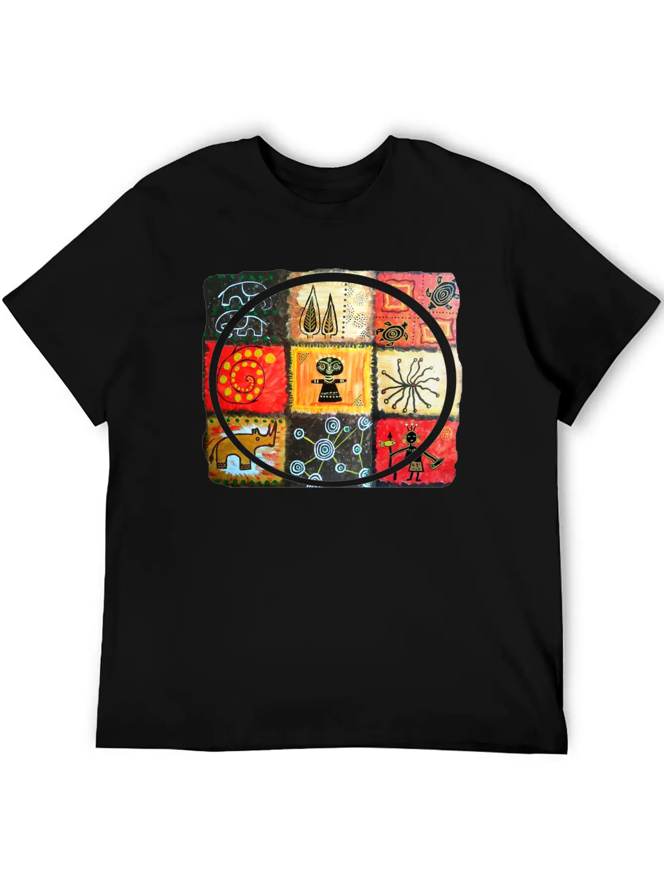 AWESOME Afro Style Hand Drawn Art Essential Cotton Tee For Daily Outfits – Unisex Style