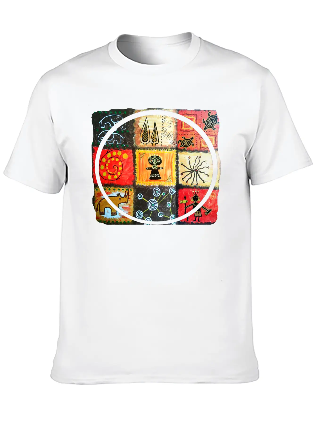 AWESOME Afro Style Hand Drawn Art Essential Cotton Tee For Daily Outfits – Unisex Style