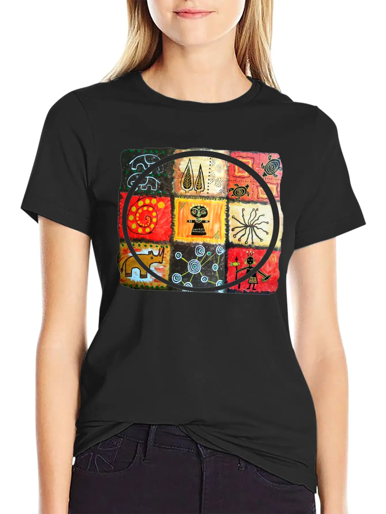 AWESOME Afro Style Hand Drawn Art Essential Cotton Tee For Daily Outfits – Unisex Style