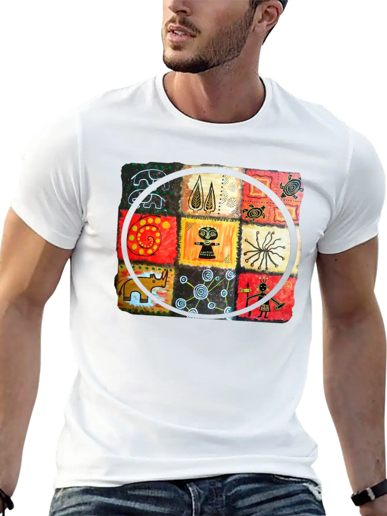 AWESOME Afro Style Hand Drawn Art Essential Cotton Tee For Daily Outfits – Unisex Style
