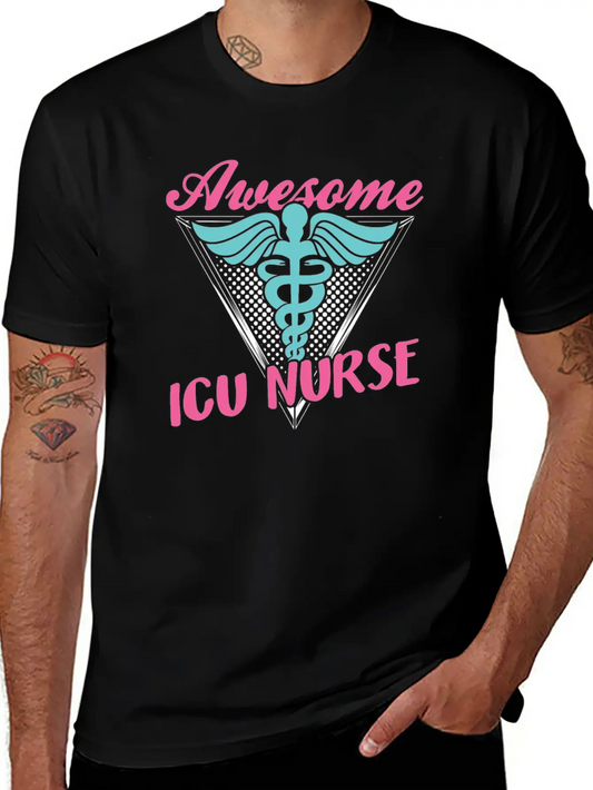 Awesome Icu Nurse Nursing Hospital ICE Essential Cotton Tee For Daily Outfits – Unisex Style