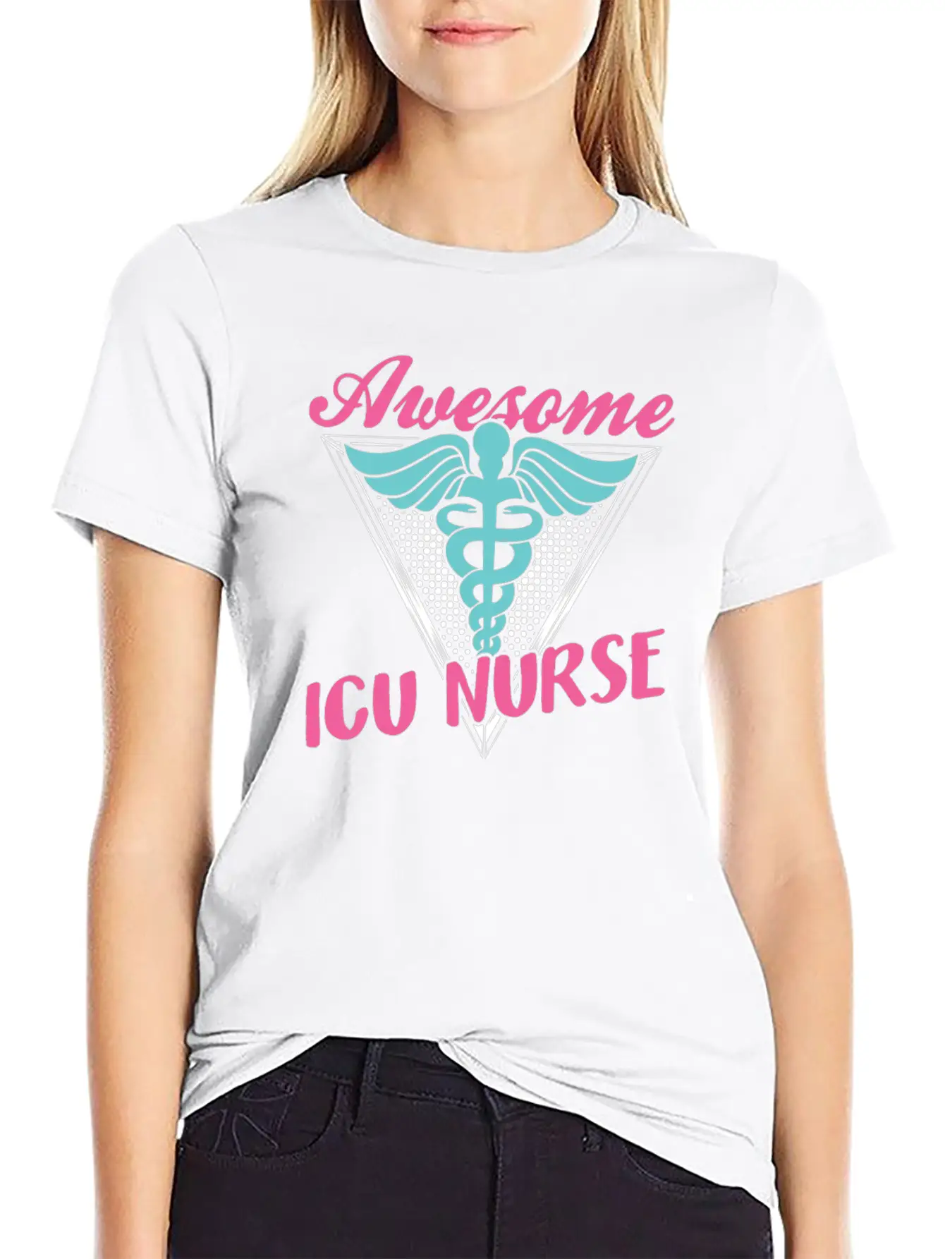 Awesome Icu Nurse Nursing Hospital ICE Essential Cotton Tee For Daily Outfits – Unisex Style