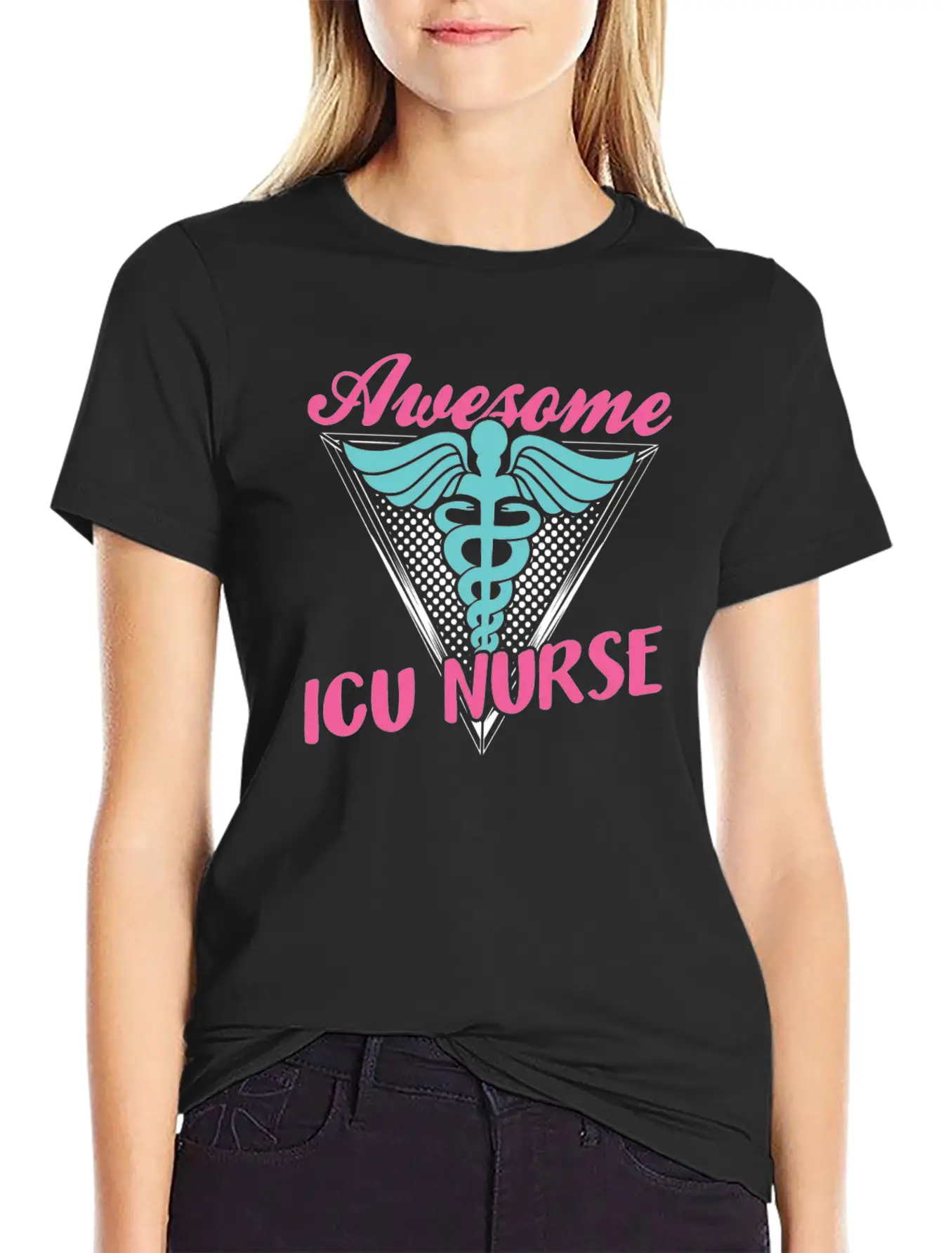 Awesome Icu Nurse Nursing Hospital ICE Essential Cotton Tee For Daily Outfits – Unisex Style