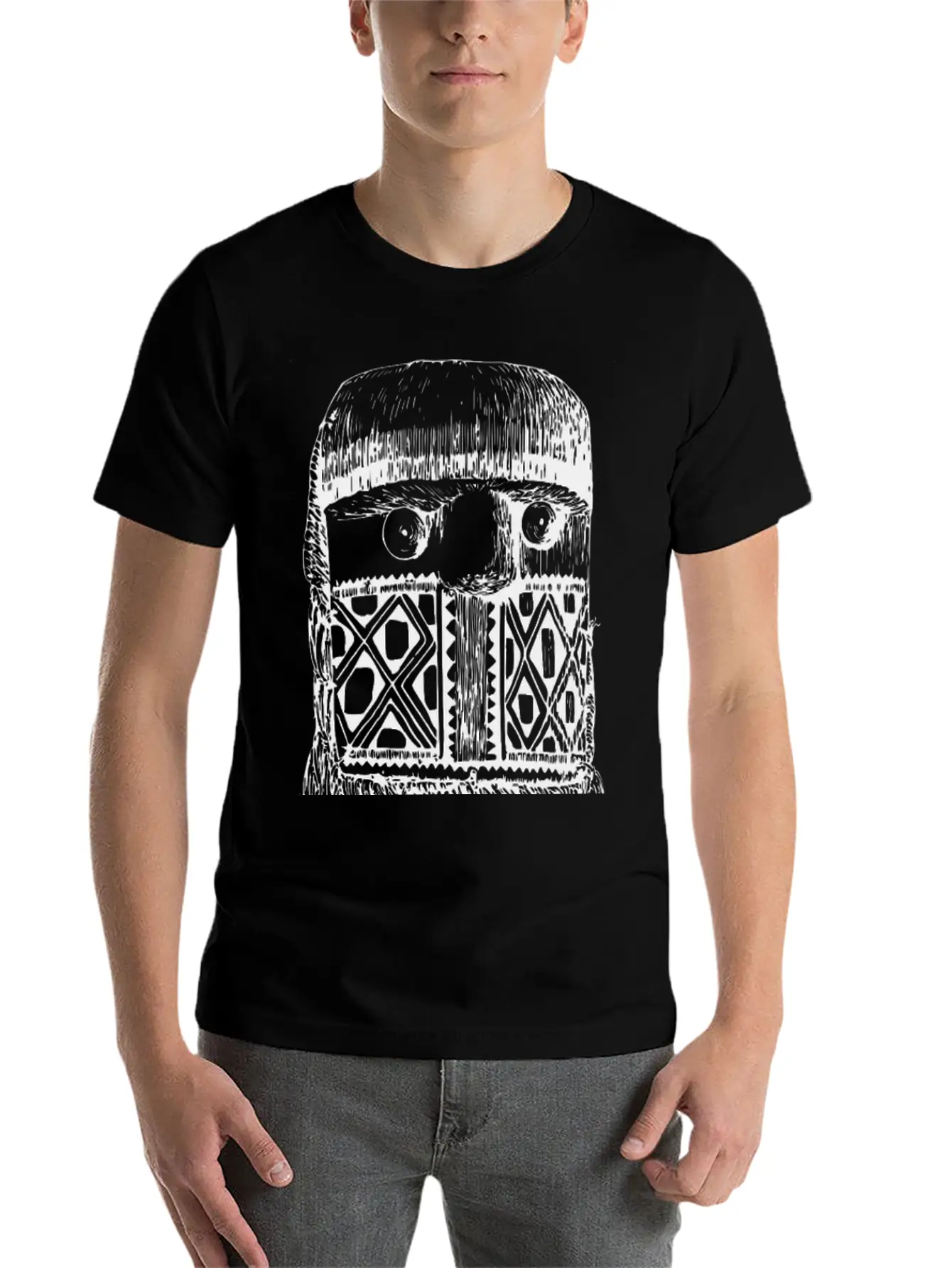 Aweti Mask 4 Unisex Casual T-Shirt – Clean Design For Daily Comfort