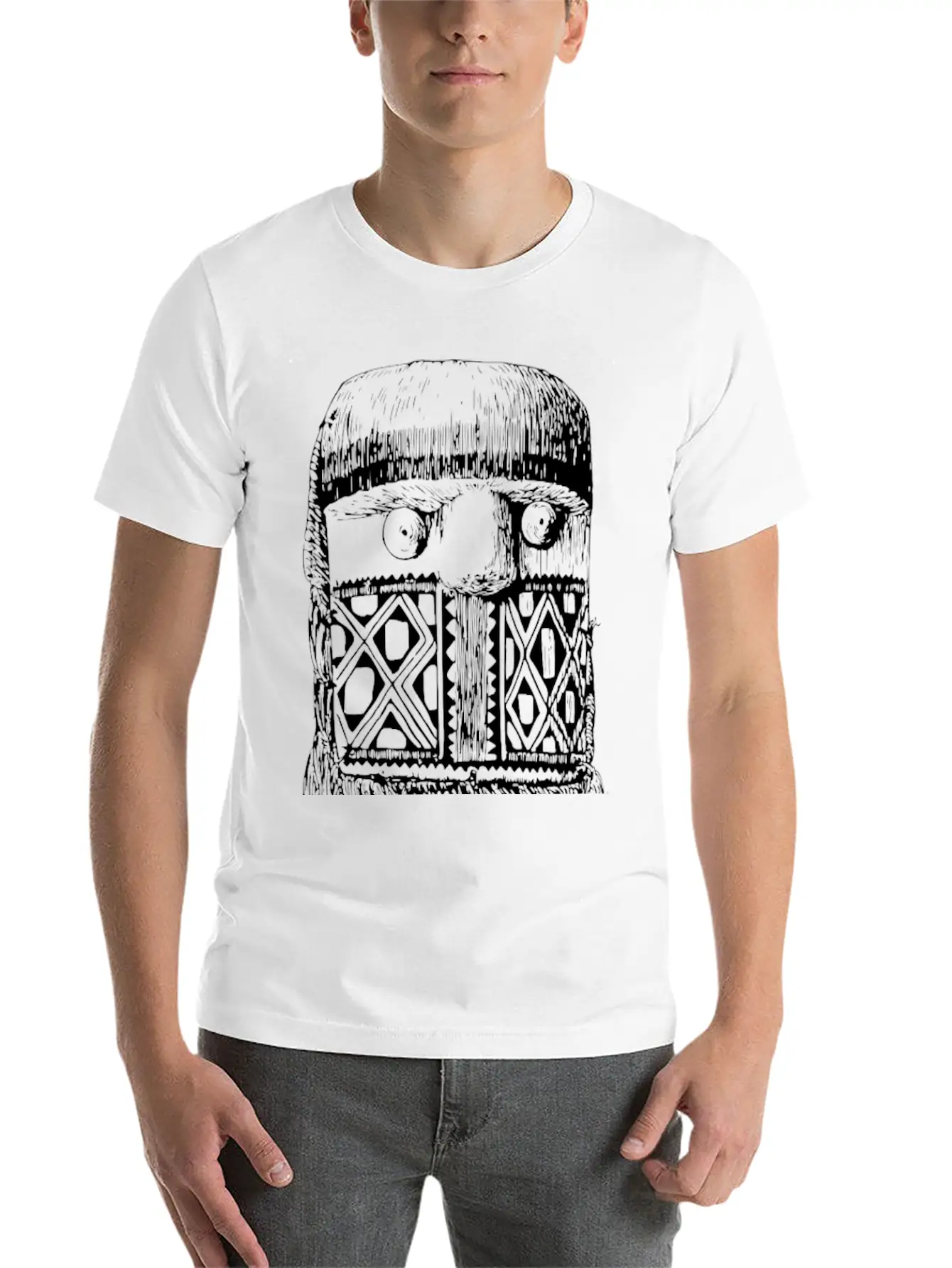 Aweti Mask 4 Unisex Casual T-Shirt – Clean Design For Daily Comfort