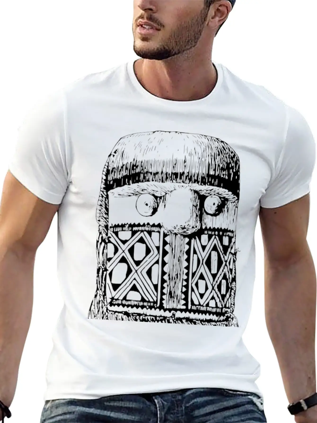 Aweti Mask 4 Unisex Casual T-Shirt – Clean Design For Daily Comfort