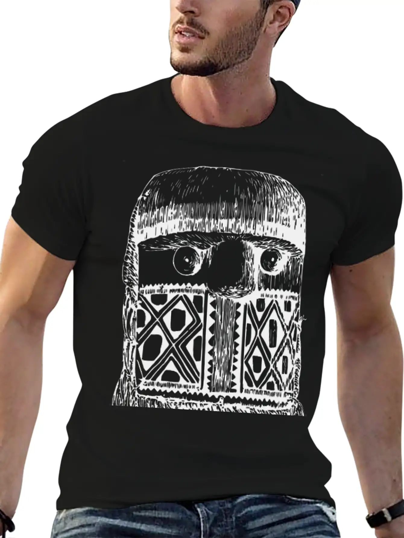 Aweti Mask 4 Unisex Casual T-Shirt – Clean Design For Daily Comfort