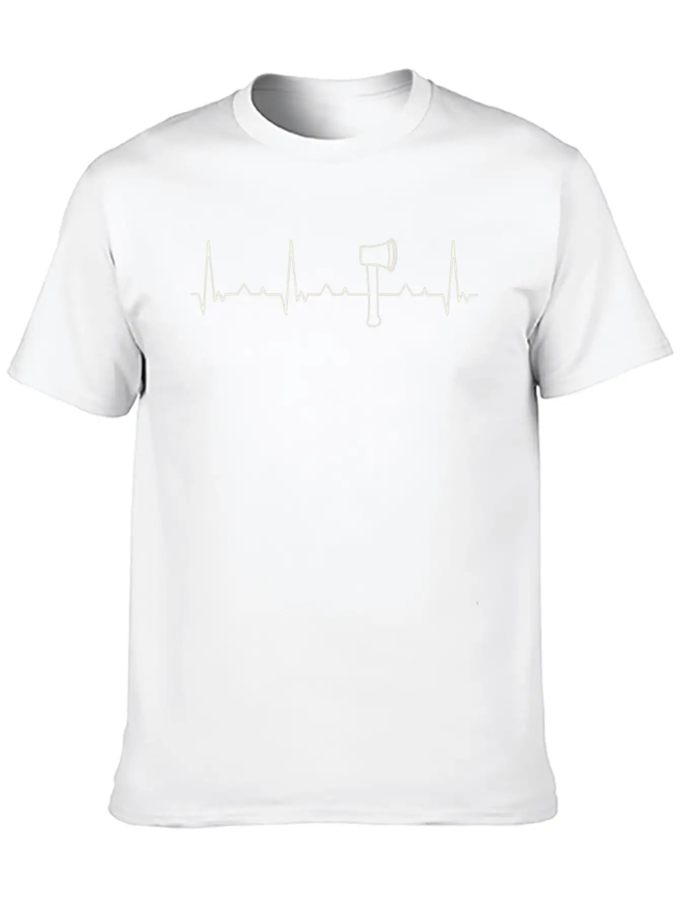 Axe. Heart. Love. EKG. Pulse. Beat. Unisex Casual T-Shirt – Clean Design For Daily Comfort