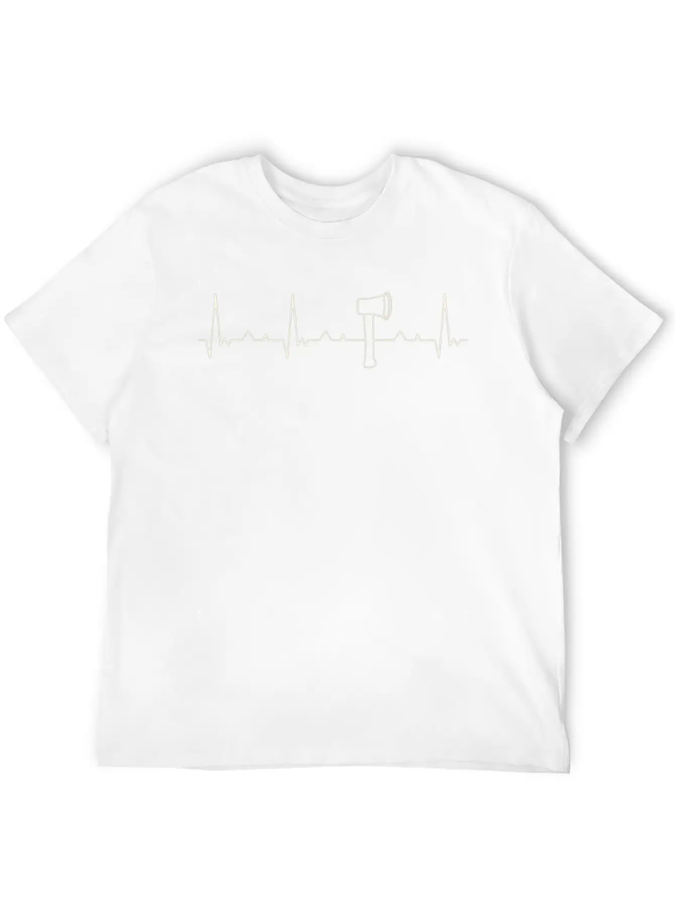 Axe. Heart. Love. EKG. Pulse. Beat. Unisex Casual T-Shirt – Clean Design For Daily Comfort