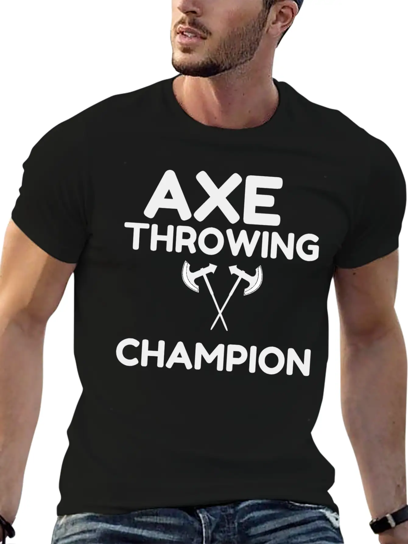 AXE THROWING CHAMPION Classic Fit Graphic Tee For Daily Comfort – Unisex Cotton Shirt