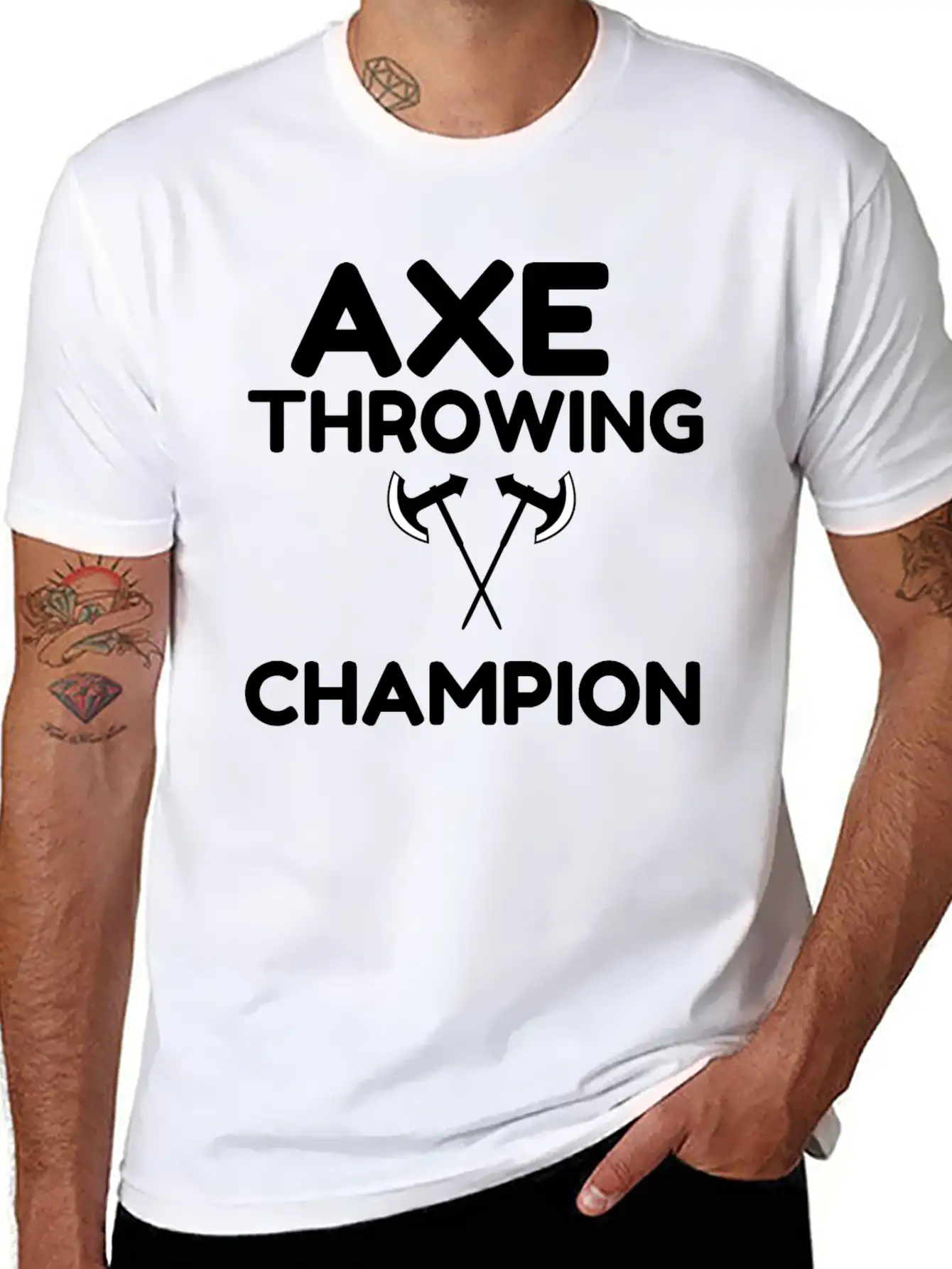 AXE THROWING CHAMPION Classic Fit Graphic Tee For Daily Comfort – Unisex Cotton Shirt