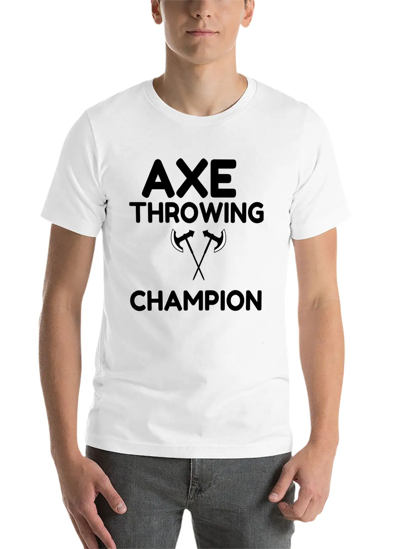AXE THROWING CHAMPION Classic Fit Graphic Tee For Daily Comfort – Unisex Cotton Shirt