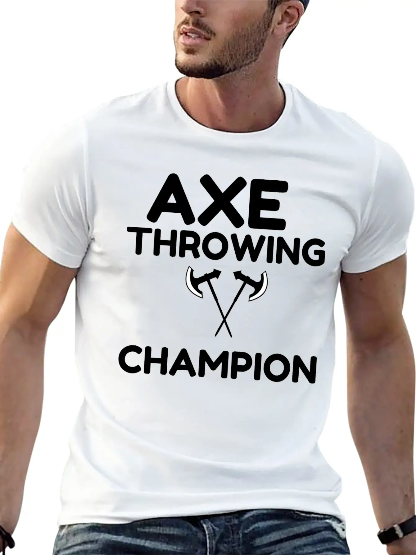 AXE THROWING CHAMPION Classic Fit Graphic Tee For Daily Comfort – Unisex Cotton Shirt