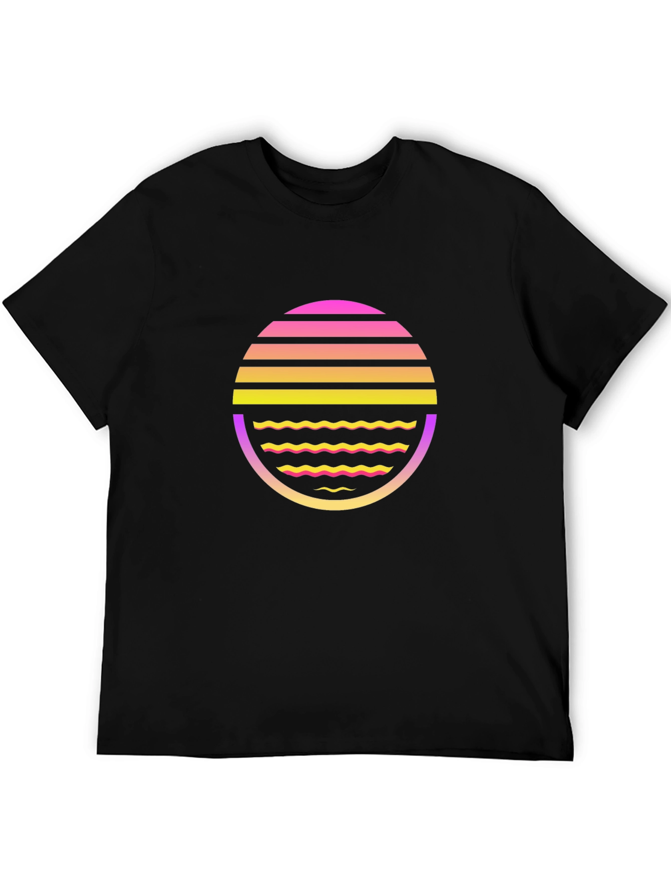 Retro Wave Black T-Shirt