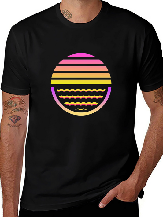 Retro Wave Black T-Shirt