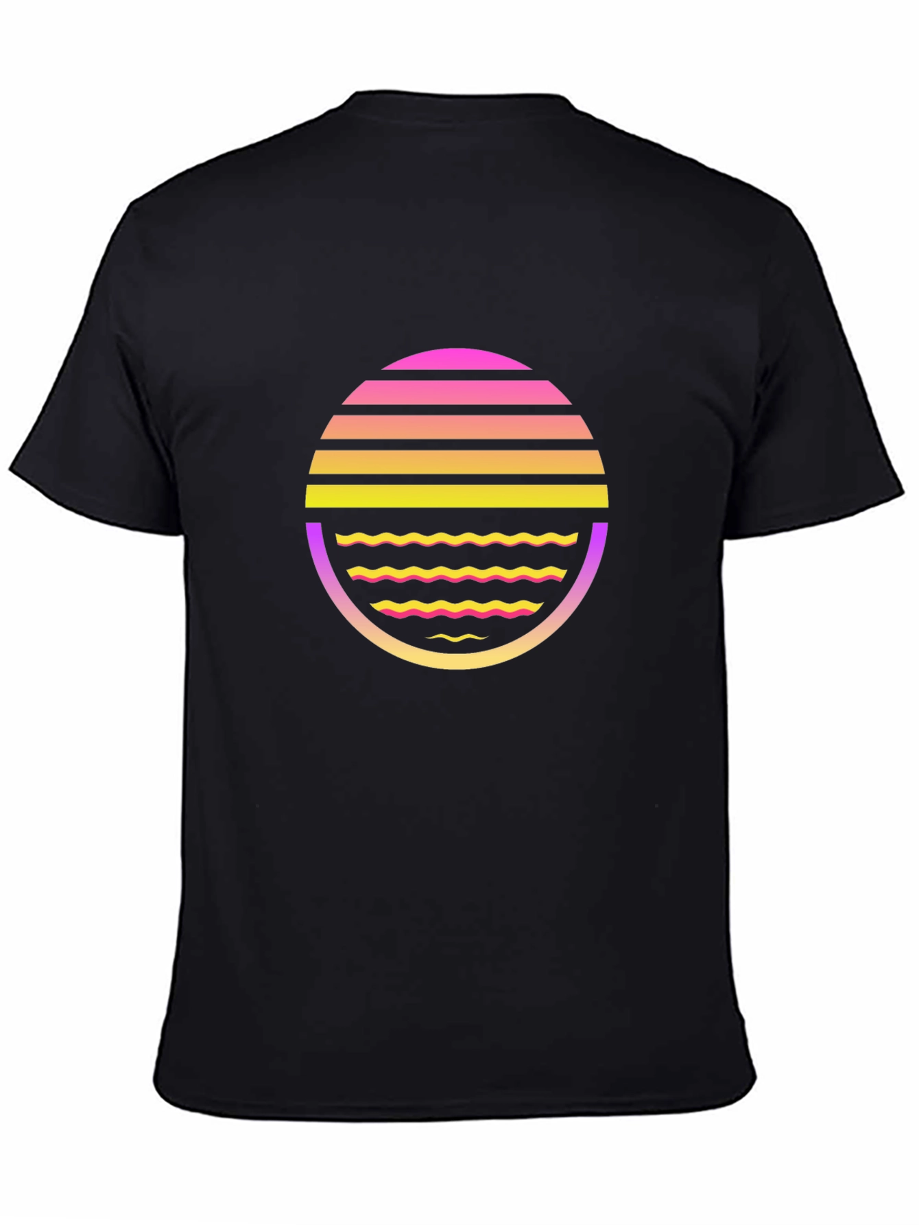 Retro Wave Black T-Shirt
