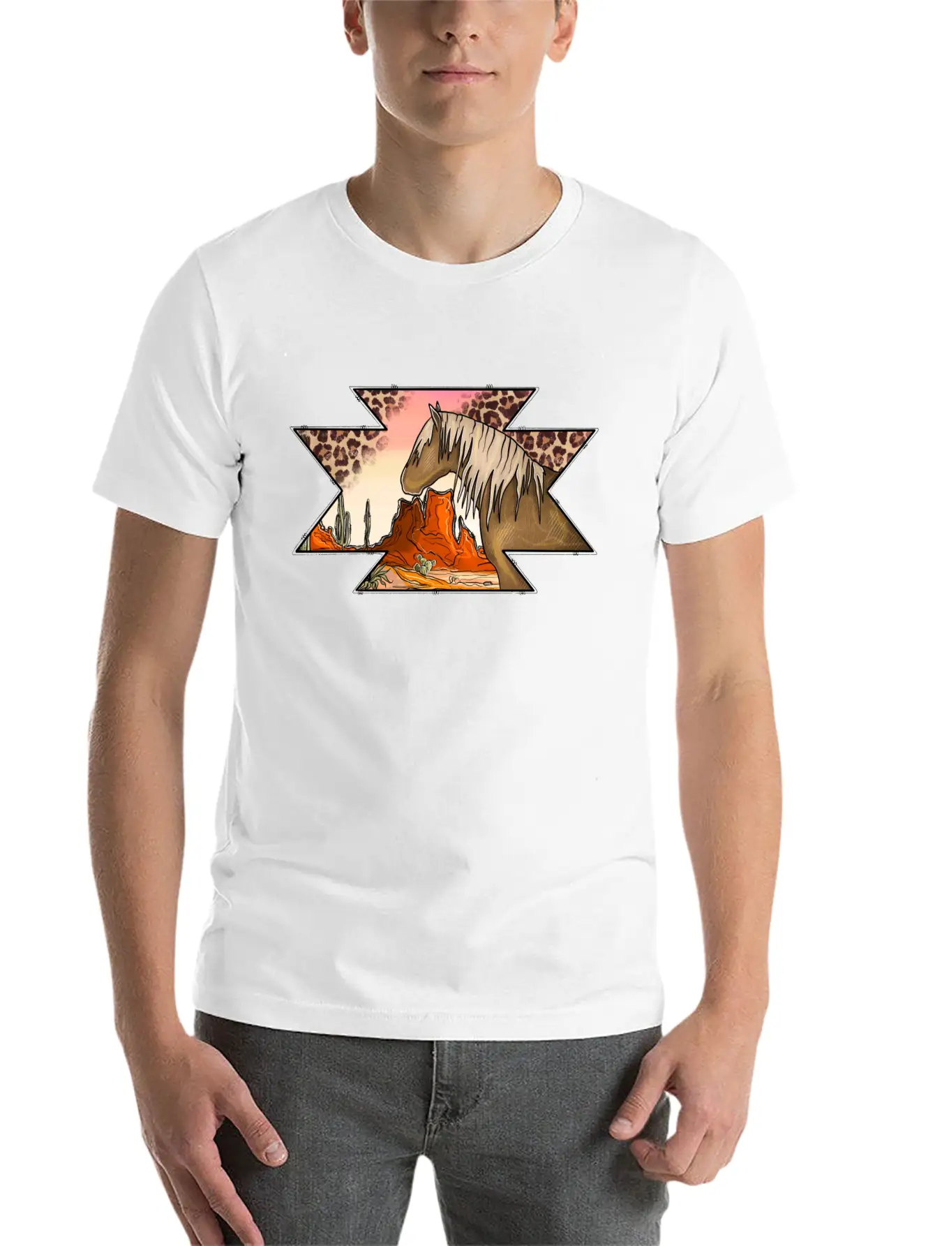 Aztec Desert Unisex Casual T-Shirt – Clean Design For Daily Comfort