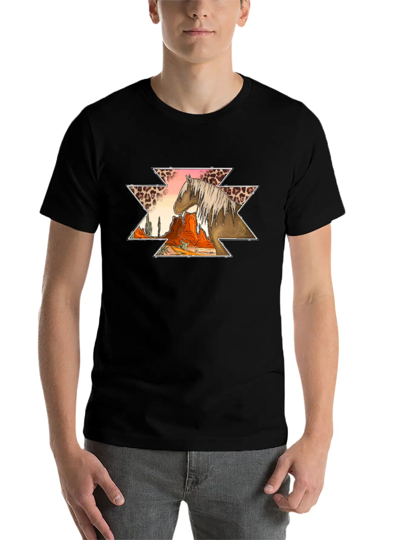 Aztec Desert Unisex Casual T-Shirt – Clean Design For Daily Comfort