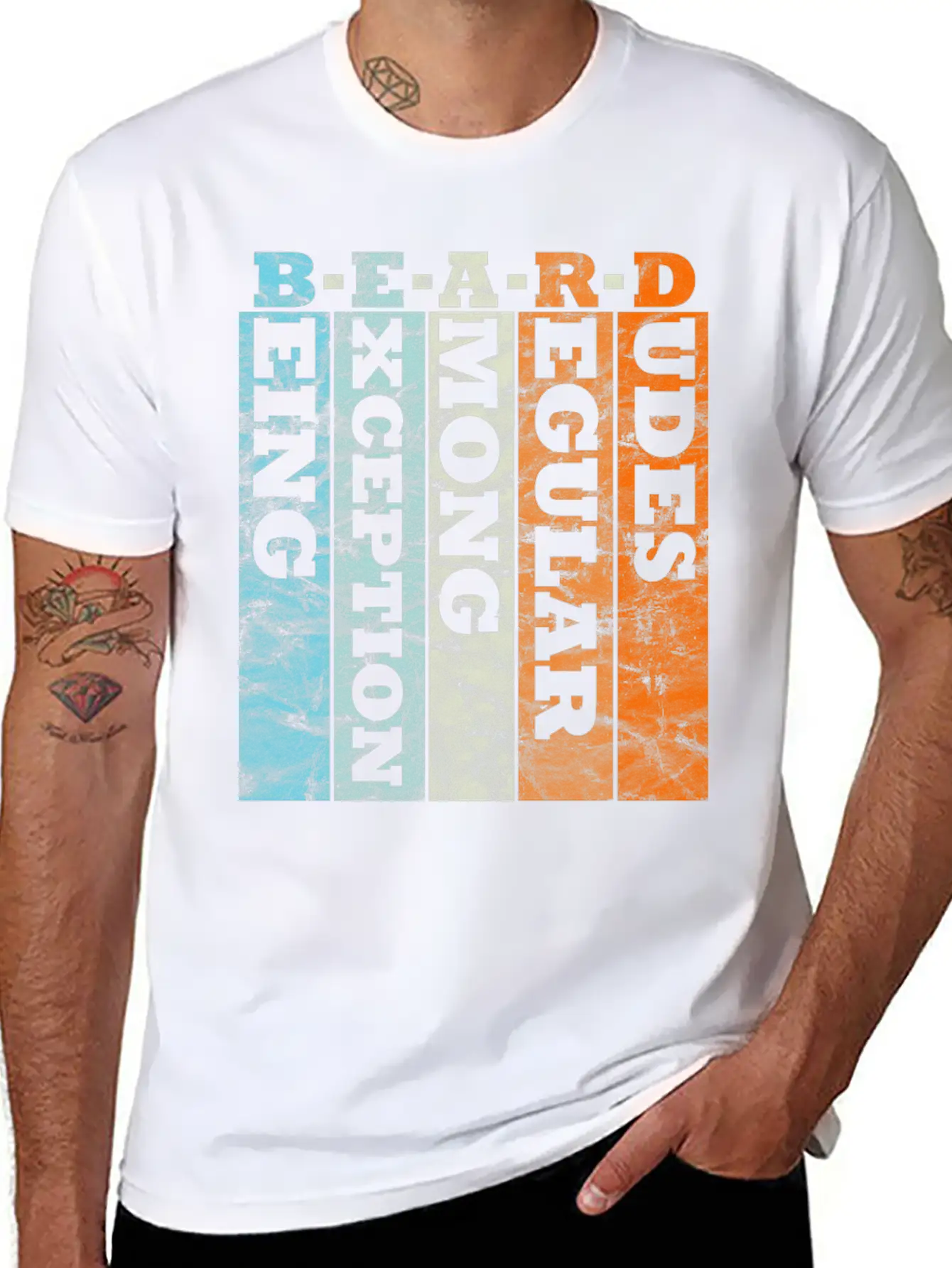 B E A R D - Being Exception Among Regular Dudes Unisex Casual T-Shirt – Clean Design For Daily Comfort