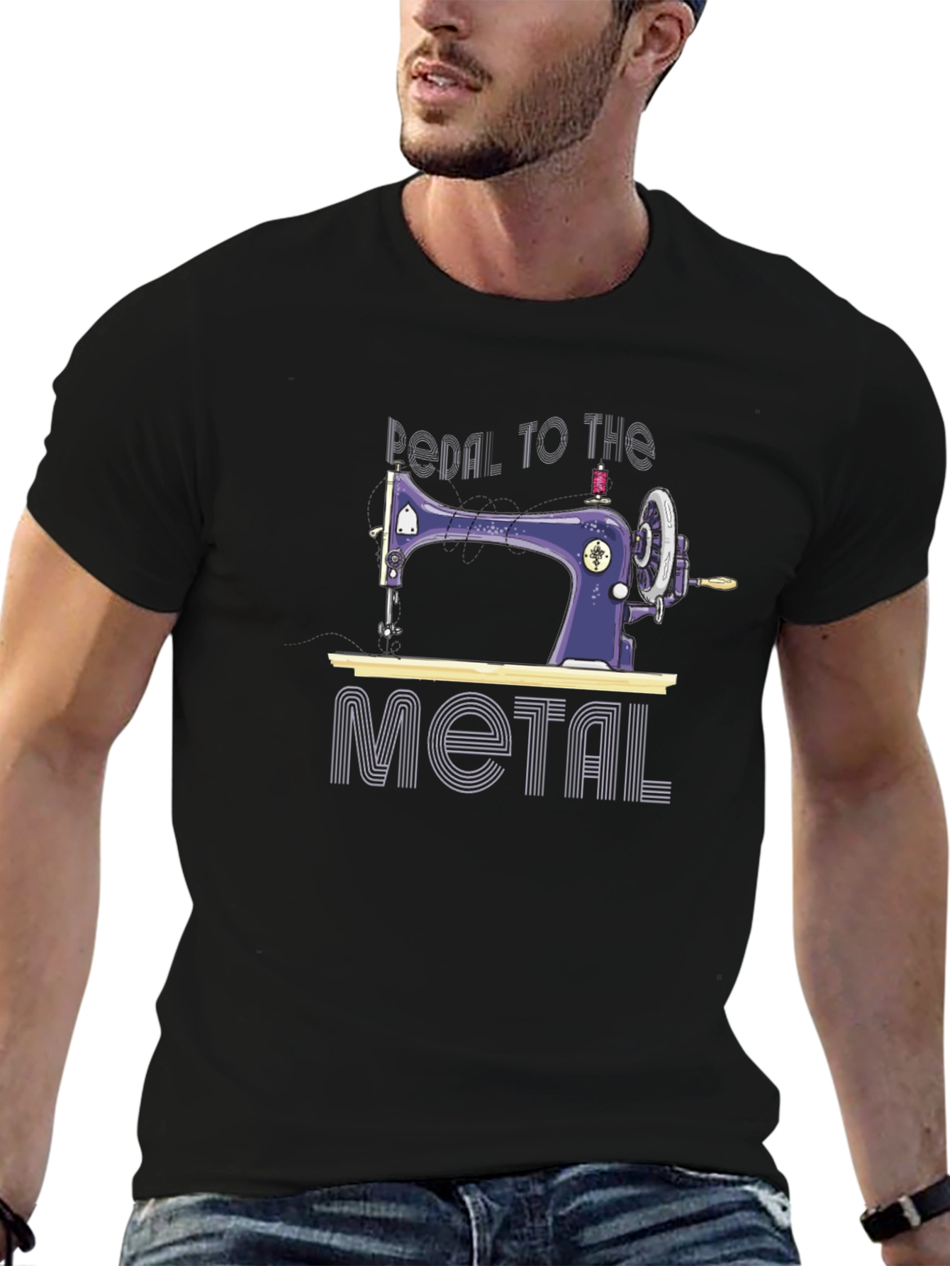 Pedal to the Metal Sewing Machine T-Shirt