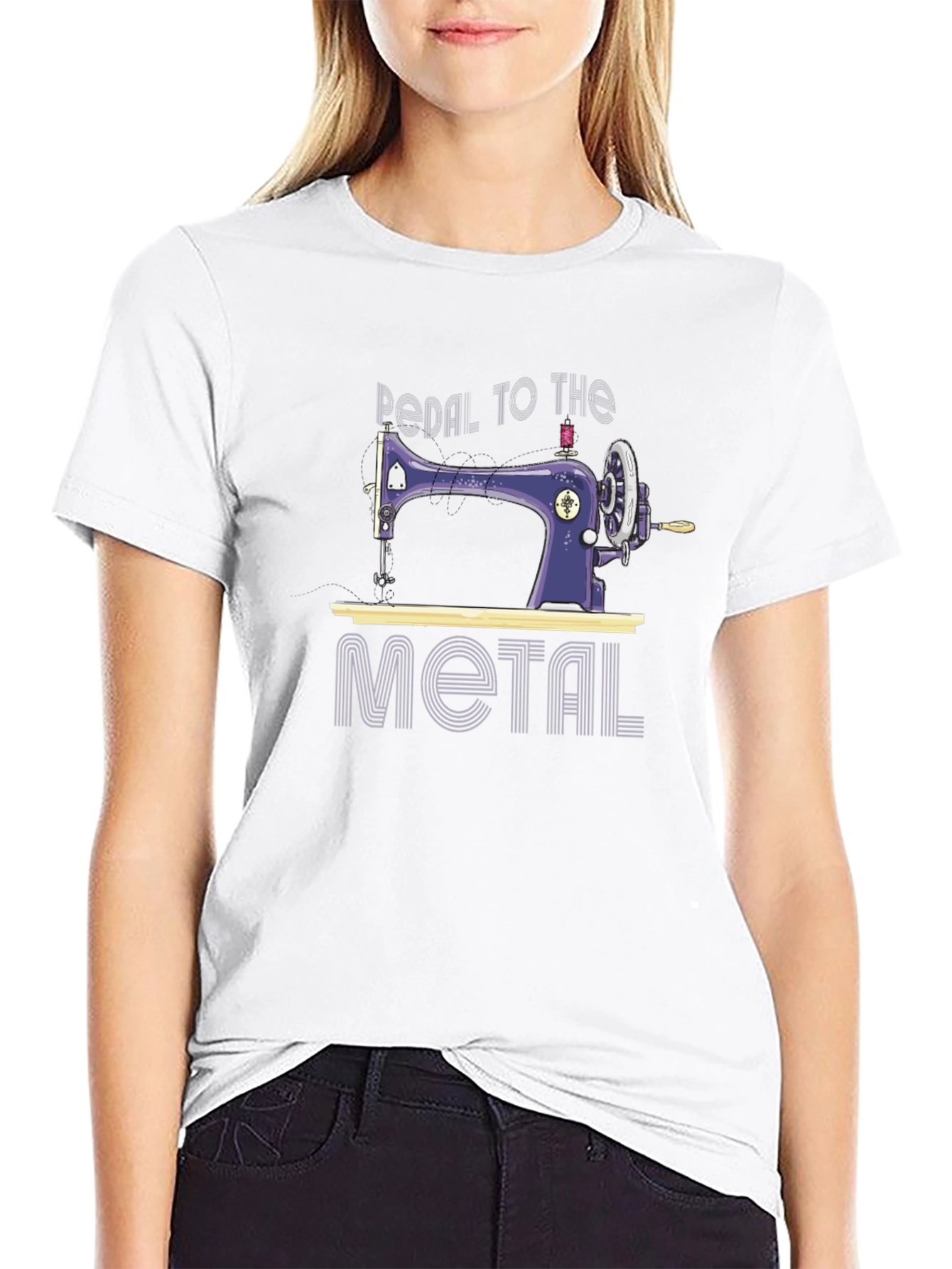 Pedal to the Metal Sewing Machine T-Shirt