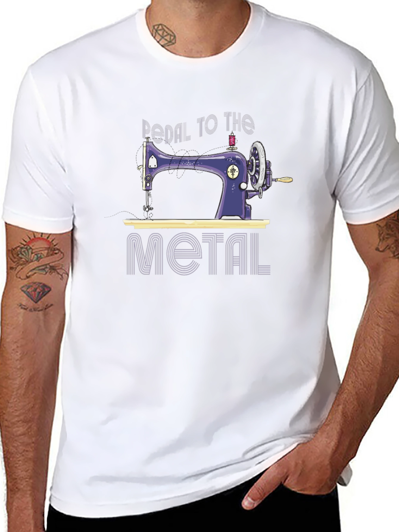Pedal to the Metal Sewing Machine T-Shirt