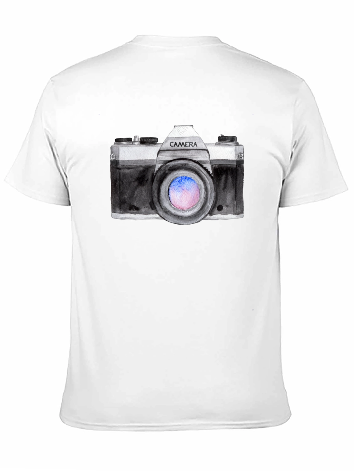 Retro Camera Graphic Black T-Shirt
