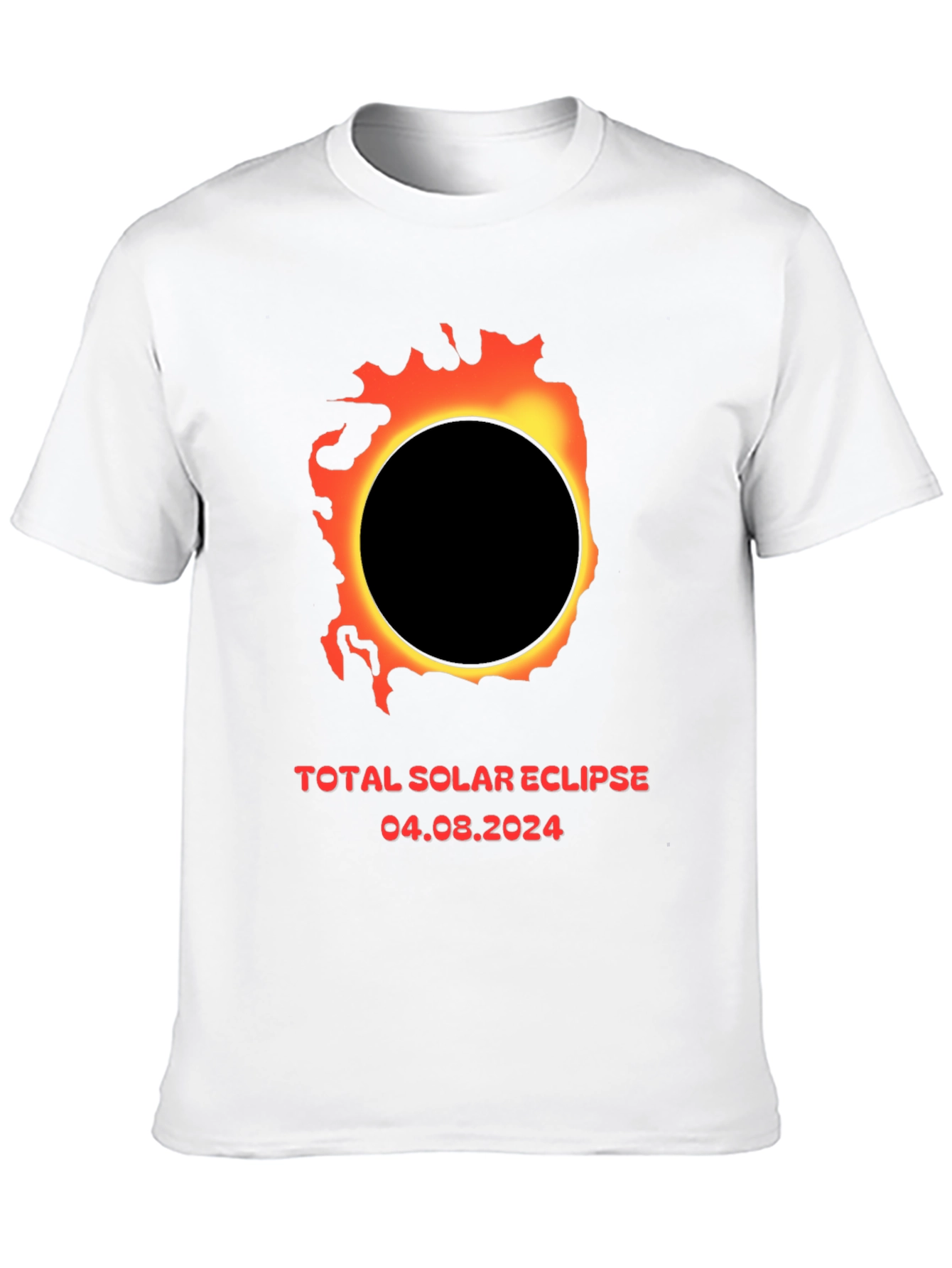 Total Solar Eclipse 2024 Black T-Shirt