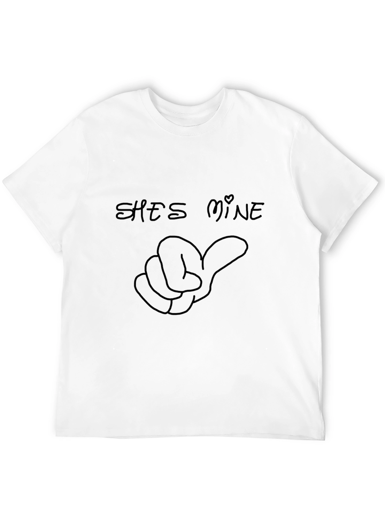 Shes Mine Graphic T-Shirt - Black - Casual Wear