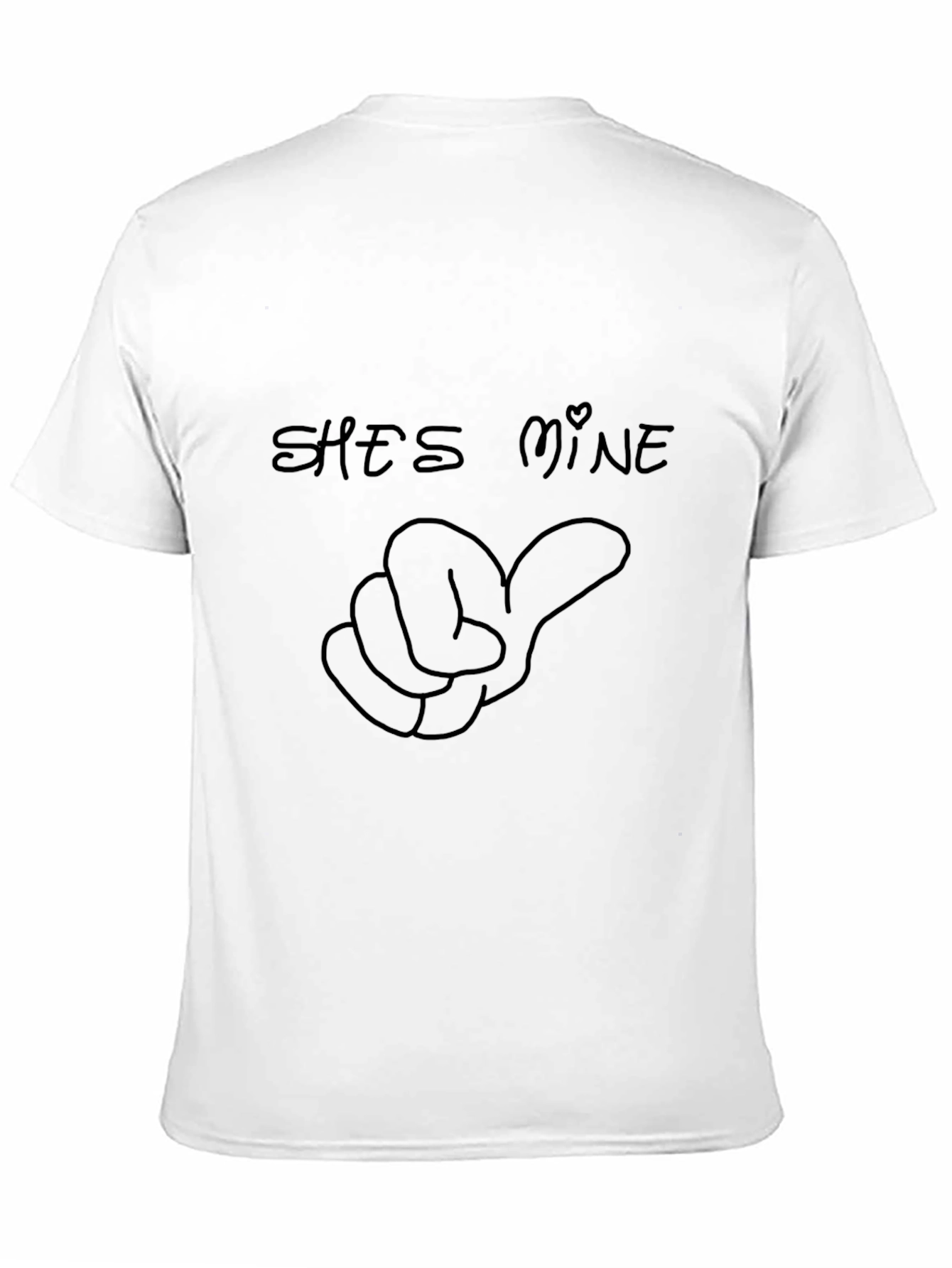 Shes Mine Graphic T-Shirt - Black - Casual Wear
